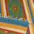 Wool area rug, 'Blue Diamonds' (4x6) - Handmade Multicolored Wool Rug with Fringe from India (4x6) (image 2b) thumbail
