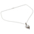 Collar con colgante de granate y perlas cultivadas - Collar de Plata con Tema de Hojas y Perlas Cultivadas con Granate