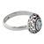 Blue topaz single-stone ring, 'Celestial Bliss' - One Carat Blue Topaz and Sterling Silver Ring