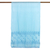 Cotton and silk shawl, 'Turquoise Garden' - Turquoise Color Hand Embroidered Cotton and Silk Shawl (image 2b) thumbail