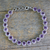 Amethyst tennis bracelet, 'Violet Enchantment' - Artisan Handcrafted Silver Tennis Bracelet with 21 Amethysts (image 2) thumbail