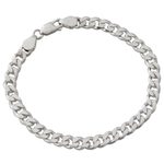 Men's sterling silver link bracelet, 'Hip Hop Connection' - Indian Handcrafted Sterling Silver Men's Bracelet