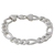 Men's sterling silver link bracelet, 'Bold Man' - Artisan Crafted Men's Sterling Silver Link Bracelet (image 2b) thumbail