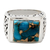 Sterling silver ring, 'Fascination' - Hand Crafted Sterling Silver Composite Turquoise Ring (image 2a) thumbail