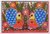 Madhubani painting, 'Spring Song' - Colorful Madhubani Painting of Peacocks from India