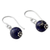 Pendientes colgantes de lapislázuli - Aretes colgantes pequeños de lapislázuli con plata esterlina