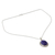 Lapis lazuli pendant necklace, 'True Clarity' - Lapis Lazuli Pendant on Artisan Crafted 925 Silver Necklace