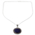 Lapis lazuli pendant necklace, 'True Admiration' - India Lapis Lazuli Necklace Artisan Crafted with 925 Silver