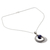Lapis lazuli pendant necklace, 'Jaipur Dazzle' - Lapis Lazuli in Indian Jewelry 925 Sterling Silver Necklace