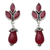 Ohrhänger aus Chalcedon - Glänzende rosa Chalcedon-Ohrringe auf 925er Silber aus Indien