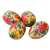 Papier mache decorative eggs, 'Floral Blast' (set of 4) - Hand Crafted colourful Papier Mache Eggs (Set of 4)