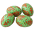 Papier mache eggs, 'Blooming Buds' (set of 4) - Hand Crafted Papier Mache Eggs with Floral Motif (Set of 4)