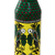 Decorative glass bottle, 'Bangalore Lovebirds' - Hand Painted Bird Theme Decorative Green Glass Bottle (image 2b) thumbail