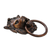 Türklopfer aus Messing - Löwe-Türklopfer aus verkupfertem Messing mit antikem Look