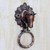 Brass door knocker, 'Horse Arrival' - Horse Door Knocker Copper Plated Brass with Antique Look (image 2) thumbail