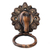 Brass door knocker, 'Horse Arrival' - Horse Door Knocker Copper Plated Brass with Antique Look
