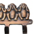 Brass key chain holder, 'Four Wise Monkeys' - Hand Crafted Monkey Brass Key Chain Holder from India (image 2b) thumbail