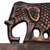 Brass key holder, 'Adventurous Elephants' - Key Holder Antiqued Elephants on Copper Plated Brass