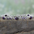 Amethyst link bracelet, 'Purple Song' - Handmade Amethyst and Reconstituted Turquoise Link Bracelet