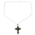 Peridot pendant necklace, 'Green Tranquility' - Peridot and Sterling Silver Necklace with Cross Pendant (image 2a) thumbail