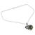 Citrine pendant necklace, 'Golden Jaipuri Heart' - Handmade Citrine and Sterling Silver Heart Pendant Necklace