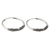 Sterling silver hoop earrings, 'Twist and Turn' - Classic Sterling Silver Hoop Earrings with Wire Accents