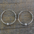 Sterling silver hoop earrings, 'High Wire' - Artisan Crafted Sterling Silver Endless Hoop Earrings