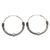Sterling silver hoop earrings, 'Twist of Fate' - Endless Hoop Style Earrings in Sterling Silver from India (image 2a) thumbail