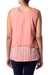 Cotton blouse, 'Peachy Trend' - Artisan Crafted 100% Cotton Peach Blouse from India (image 2b) thumbail