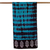 Batik cotton scarf, 'Caribbean Blue Waves' - Batik Tie Dye Cotton Scarf in Caribbean Blue from India