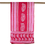 Cotton batik scarf, 'Modern Ruby Paisley' - Ruby and Hot Pink Paisley and Chevron Printed Batik Scarf (image 2d) thumbail