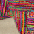 Recycled fabric Chindi rug, 'Rainbow Zigzags' - Recycled Fabric Multicolored Indian Hand Tufted Area Rug (image 2c) thumbail