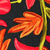Cotton cushion covers, 'Poppies at Midnight' (pair) - 2 Chainstitch Embroidery Black Cotton Floral Cushion Covers (image 2c) thumbail