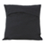 Cotton cushion covers, 'Poppies at Midnight' (pair) - 2 Chainstitch Embroidery Black Cotton Floral Cushion Covers (image 2d) thumbail
