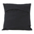 Cotton cushion covers, 'Poppies at Midnight' (pair) - 2 Chainstitch Embroidery Black Cotton Floral Cushion Covers