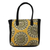 Baumwoll-Einkaufstasche - Baumwoll-Einkaufstasche mit floralem Mandala-Blockdruck aus Indien