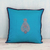 Silk cushion cover, 'Glorious Harmony' - Silk Cushion Cover with Floral Pattern from India