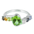Multi-gemstone cocktail ring, 'Chakra Allure' - Hand Crafted Multi-Gemstone Cocktail Ring from India (image 2a) thumbail