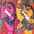 pintura madhubani - Pintura india Madhubani de Radhika Girls en papel hecho a mano