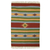 Wool dhurrie rug, 'Festival of Stars' (4x6) - Handwoven India Wool 4 by 6 Striped Dhurrie Rug thumbail