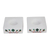 Marble tealight holders, 'Blooming Buds in Green' (Pair) - Square Marble Tealight Holders with Green Blooms (Pair) (image 2d) thumbail