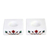 Marble tealight holders, 'Blooming Buds in Red' (pair) - Square Marble Tealight Holders with Red Blooming Bud (Pair) thumbail