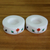Marble tealight holders, 'Floral Disc' (pair) - Pair of Marble Tealight Holders Handcrafted in India