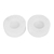 Marble tealight holders, 'White Beauty' (pair) - Round White Marble Tealight Holder with Engraved Vine (Pair) (image 2d) thumbail