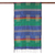 Jamdani silk shawl, 'Blue Paradox' - 100% Silk Shawl Hand Woven Wrap in Blue and Green from India