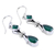 Green onyx earrings, 'Magical Moss' - 2.5 Carat Green Onyx and Sterling Silver Earrings from India (image 2b) thumbail