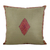 Wool cushion cover, 'Forest Delight' - Cushion Cover Handcrafted in India Embroidered with Diamond (image 2a) thumbail