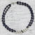 Lapis lazuli and cultured pearl two-strand necklace, 'Beautiful Alliance' - Lapis Lazuli and Cultured Pearl Two-Strand Silver Necklace