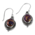 Sterling silver dangle earrings, 'Purple Glory' - Hand Made Purple Turquoise Dangle Earrings from India