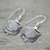Rainbow moonstone dangle earrings, 'Moonlit Decadence' - Sterling Silver Rainbow Moonstone Dangle Earrings from India
